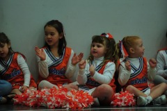 Cheering in the final period of the game...