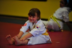 Stretching with a smile...