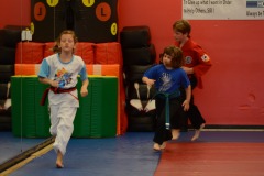 Katie making the turn...