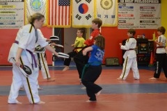 Kicking the target...