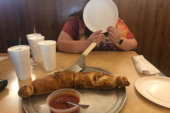 That's a "medium" stromboli.... :)