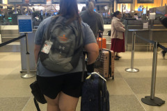 Katie's off an international adventure!