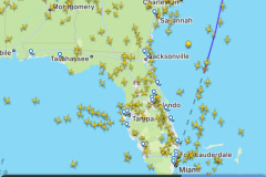First leg RDU->MIA...