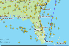 First leg RDU->MIA...