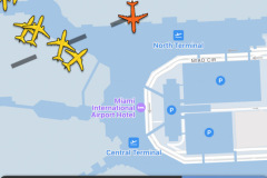 First leg RDU->MIA...