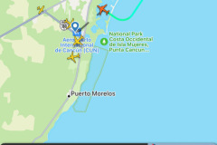 Second leg...MIA->CUN!
