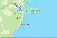 Second leg...MIA->CUN!