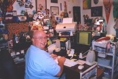 Gramps taking his new computer for a test drive!