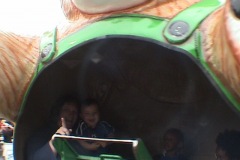 Nicholas and Mommy in the bear ride Nicholas and Mommy in the bear ride