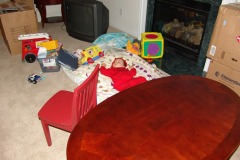 in his brand-new home!