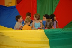 Fun on the parachute!