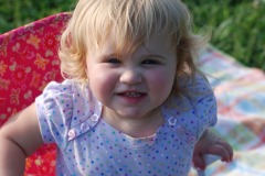 Our little princess enjoying the game...