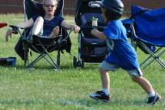 Nicholas legs out a single!