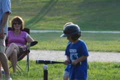 Taking a practice hit...
