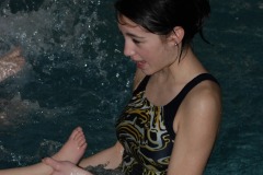 Miss Lauren getting the worst of the splashing feet...