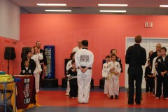 Master Kim gets them warmed up...
