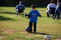 Nicholas practicing his dribbling...