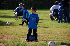 Nicholas practicing his dribbling...