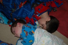 Snoring the new year's eve away...
