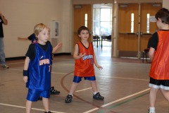 Nicholas is watching for the ball...