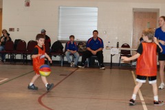 Nicholas bringing the ball up the court...
