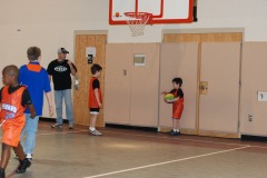 Nicholas gets ready to inbound the ball...