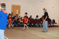 Nicholas and Tyler heading up the court...