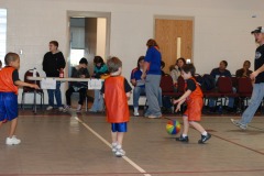 Nicholas heading up the court...