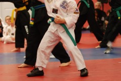 Demonstrating his form...