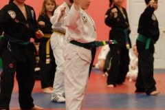 Demonstrating his form...