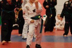 Demonstrating his form...
