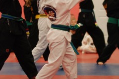 Demonstrating his form...