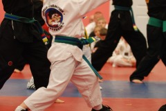 Demonstrating his form...