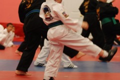 Demonstrating his form...