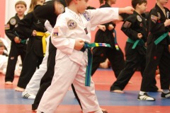 Demonstrating his form...