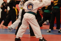 Demonstrating his form...