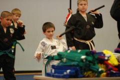 Working the nunchucks...