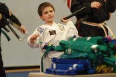 Working the nunchucks...