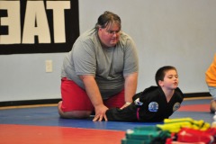 Helping out with his endurance trials...