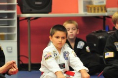 Nicholas has his game face on...