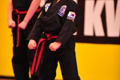 At attention...