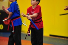 Nicholas working the nunchucks...