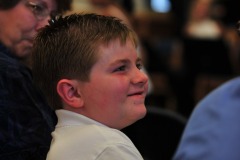 He can't lose that smile if he tried...