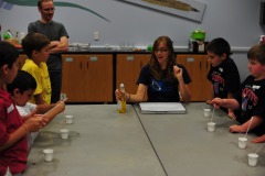 Experimenting with aqua-phobia...soap actively pushing away water molecules.