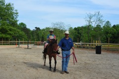 It's been a while since he's been in the saddle...