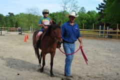 It's been a while since he's been in the saddle...