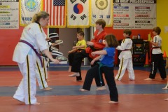 Kicking the target...
