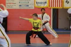 Nicholas practicing form...