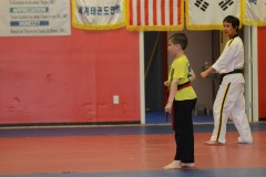 Nicholas practicing form...