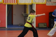 Nicholas practicing form...